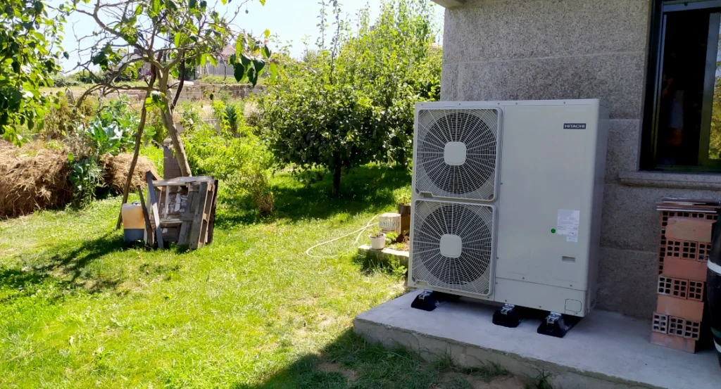 Instalación de aerotermia en una vivienda unifamiliar en Moaña